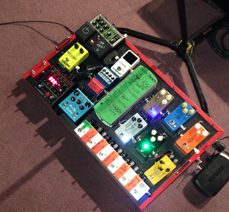 Mike Scheuchzer pedal board